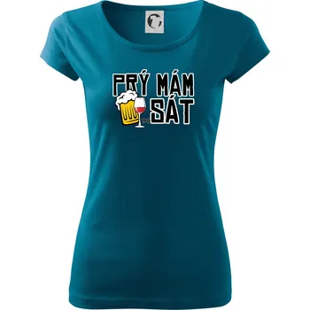 Dámské oblečení Prý mám 90 SÁT - Dámské triko Pure - 3XL ( Petrolejová )
