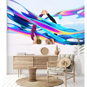 Tapeta Malvis ® Tapeta Abstrakce gymnastky Vel. (šířka x výška): 144 x 105 cm