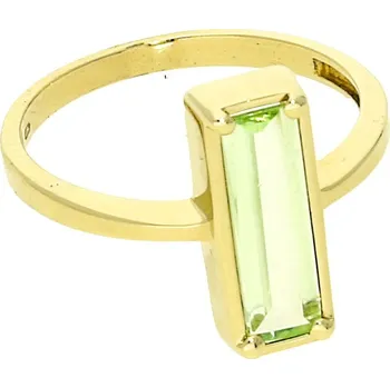 Prsten Goldstore Zlatý prsten chryzolit Velikost: 54, Váha: 2.68 g