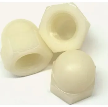 Matice Matice klobouková plastová DIN 1587 PA 6.6, M4, přírodní