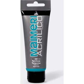 Vodová barva Akrylová barva Maimeri Acrilico 75 ml - tyrkys 430