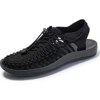 Pánské mokasíny Letní pánské boty s kontrastními šňůrkami Barva: Černá, Velikost: 38