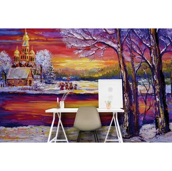 Fototapeta Malvis ® Tapeta Ilustrace zima Vel. (šířka x výška): 144 x 105 cm