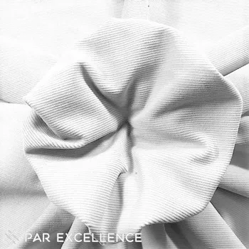 Bavlněný manšestr elastický bílý