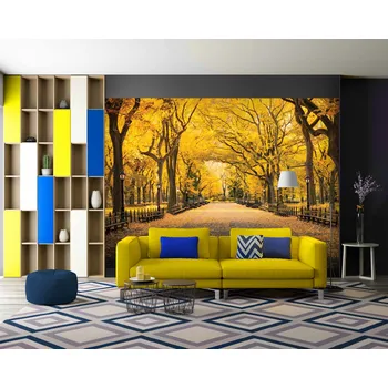 Fototapeta Malvis ® Tapeta podzimní park Vel. (šířka x výška): 144 x 105 cm