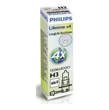 Žárovka Philips H3, LongLife EcoVision 12336LLECOC1
