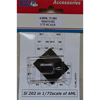 Plastikový model AML 1/72 Canopy & Mask for Si 202 (AML)