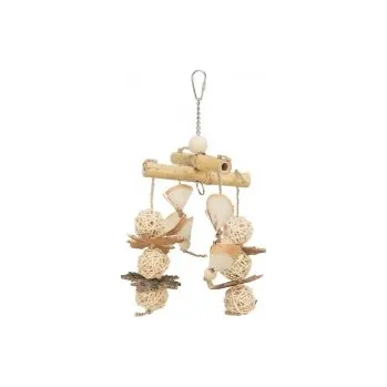 Hračka pro ptáka Závěsný přírodní kolotoč