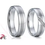 Goldstore Snubní stříbrné prsteny 004 Charles a Diana Varianta: snubní prsten