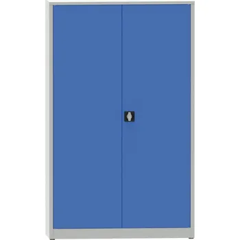 Skříňka na nářadí Kovona System Jumbo 1200 x 500 x 1950 mm 4 police šedá/modrá