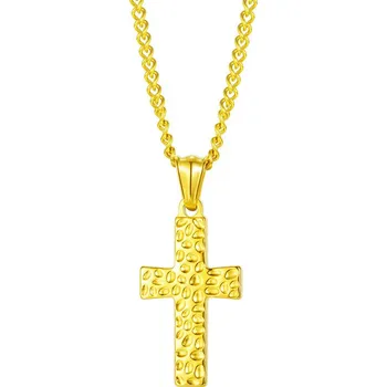 Přívěsek Steel Edge Přívěsek křížek + řetízek SEGX2001 Barva: Zlatá