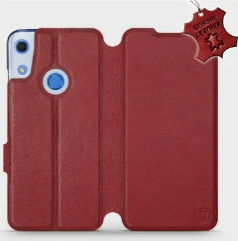 Pouzdro na mobilní telefon Mobiwear Flip pro Huawei Y6S / Honor 8A flipové tmavě červené
