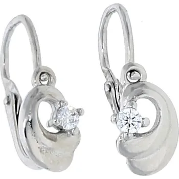 Náušnice Goldstore Dětské náušnice drobný zirkon Váha: 1.00 g