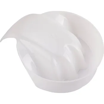 5prstá miska na manikúru - bílá