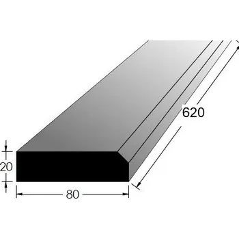 Spalensky Dveřní práh s fazetou - BK 600x80