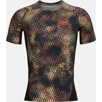 Pánské tričko Kompresní tričko Under Armour UA HG Armour Prtd Comp SS-BLK 002 M