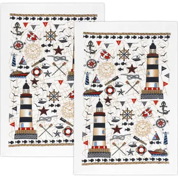 Utěrka Froté utěrky 40x60cm 100% bavlna 2ks moře - modrá