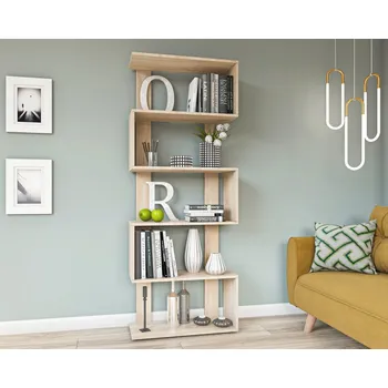 Obývací stěna Regál RAFAL 2 dub mléčný