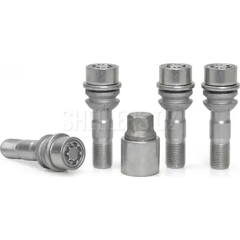 Šroubek na kolo Pojistné bezpečnostní šrouby M15x1,25x47 kulová pohyblivá R14, klíč 17, SICUSTAR VNMB47, MERCEDES