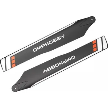 RC model vrtulníku OMP M2 175MM hlavní listy-oranžové pro M2 V2/Explore