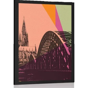 Plakát Dovido Plakát digitální ilustrace města Kolín