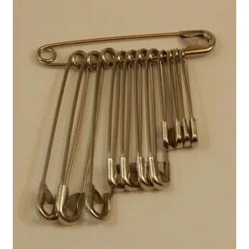 Zip Tkaczik Spínací špendlíky sada Barva: stříbrná