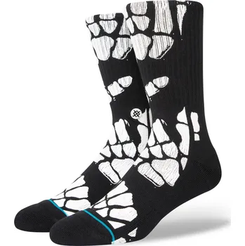 Pánská móda stance Ponožky zombie hang crew socks black