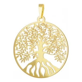 Přívěsek Velký přívěšek ze žlutého zlata strom života PA2038GF + DÁREK ZDARMA
