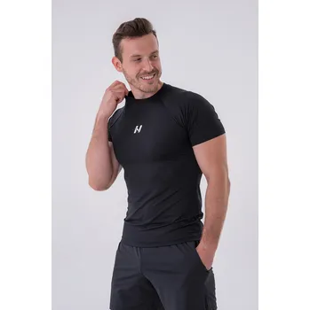 Oblečení a móda Nebbia Funkční Slim-fit tričko 324 černá XXL