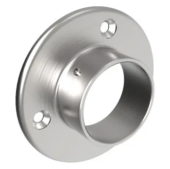 Zábradlí Hahn Steel Nástěnná příruba pro trubku pr. 48,3 mm, nerez ocel AISI 304 - brus