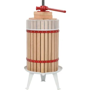 Lis na ovoce Lis na ovoce a víno z dubového dřeva s textilním vakem 375 x 805 mm 24 l