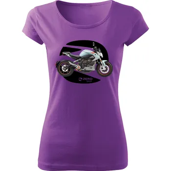 Dámské tričko Dámské tričko s motorkou Zero SR/F fialové