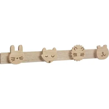 Věšák Dětský věšák Animals hnědý