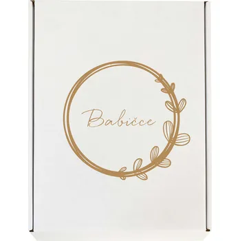 Dárková krabička Dárkové balení věneček - Babičce Text: Text z obrázku, Velikost krabičky: A4