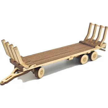 autíčko VRKY - sběratelské modely Model vlečky na balíky slámy 1:64