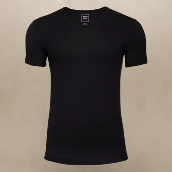 Pánské tričko TREAT WEAR PÁNSKÉ TRIČKO V - FRESH - PRODLOUŽENÉ: Černá L