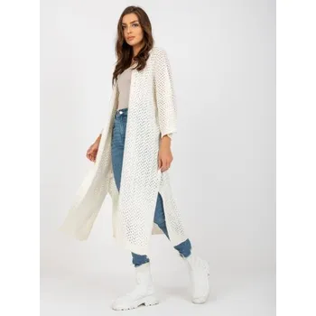 Dámský svetr Dámský svetr se širokými rukávy dlouhý OCH BELLA ecru