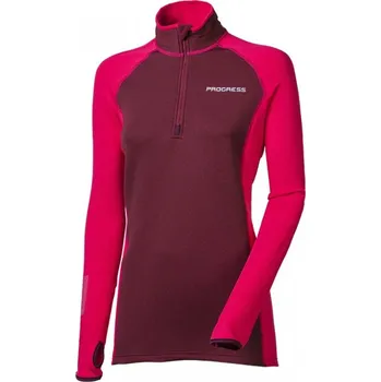 Dámská mikina Mikina dámská Progress TISPA ZIP, fuchsie/švestka Velikost: S