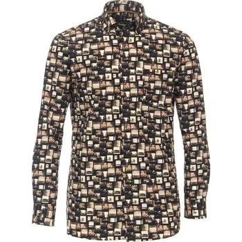 Pánská košile Pánská košile Casa Moda Comfort Fit obrázková dlouhý rukáv vel. 48 - 56 (4XL - 7XL) Casa Moda - 52