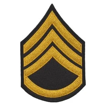 Nášivka NAVYS Nášivka hodnost US Staff Sergeant - štábní seržant - barevná E-28