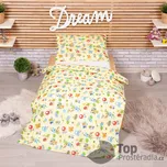 Dětské bavlněné povlečení 90x135+45x65 - Balónky žluté