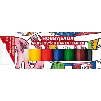 Výtvárné potřeby Sada akrylových barev 7 x 15 g, lesk