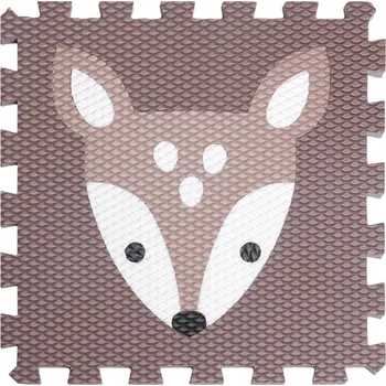 Vylen Pěnová hrací podlaha KOLOUŠEK do dětského pokoje Zvolte barvu: Tmavě hnědá s hnědou