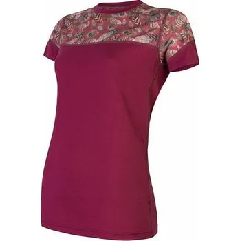 Sensor Merino Impress - Dámské triko s krátkým rukávem Lilla / Feather S