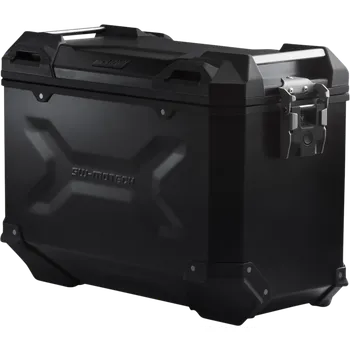 Zavazadlo na motocykl Boční motocyklový hliníkový kufr SW-MOTECH TRAX ADV SIDE CASES obsah 37 litrů, barva černá, montážní pozice pravá, 1 kus (rozměry 49,0 x 23,0 x 37,0 cm )
