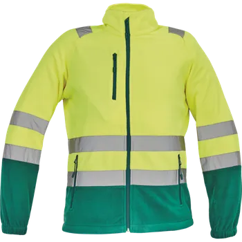 pracovní mikina ČERVA Mikina SEVILLA HV fleecová, reflexní 0346000273006 3XL Žlutá/zelená