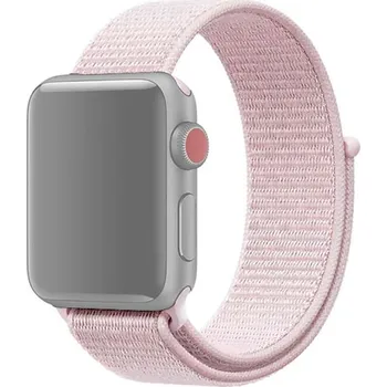 Řemínek na hodinky Řemínek pro Apple Watch 42mm / 41mm / 40mm / 38mm - nylonový - světle růžový