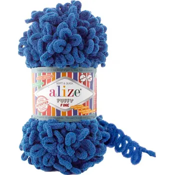 Příze Alize Puffy Fine 637 – modrá jeans