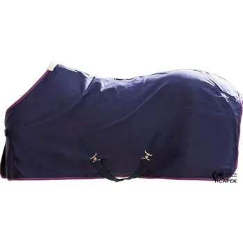 Deka pro koně Stájová deka HKM -NELE- - Tmavě modrá - 125cm
