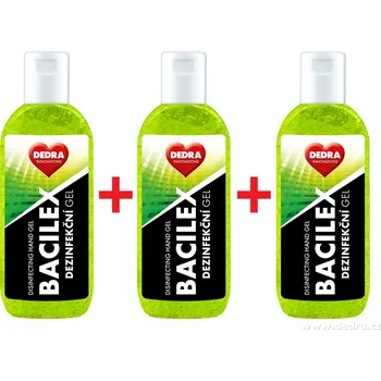 Dezinfekce 2+1 ZDARMA certifikovaný dezinfekční gel na ruce, BACILEX DISINFECTING HAND GEL